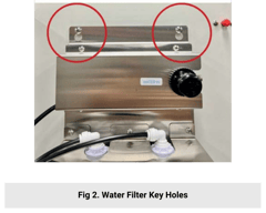 Envirotherm Water Filter Key Holes